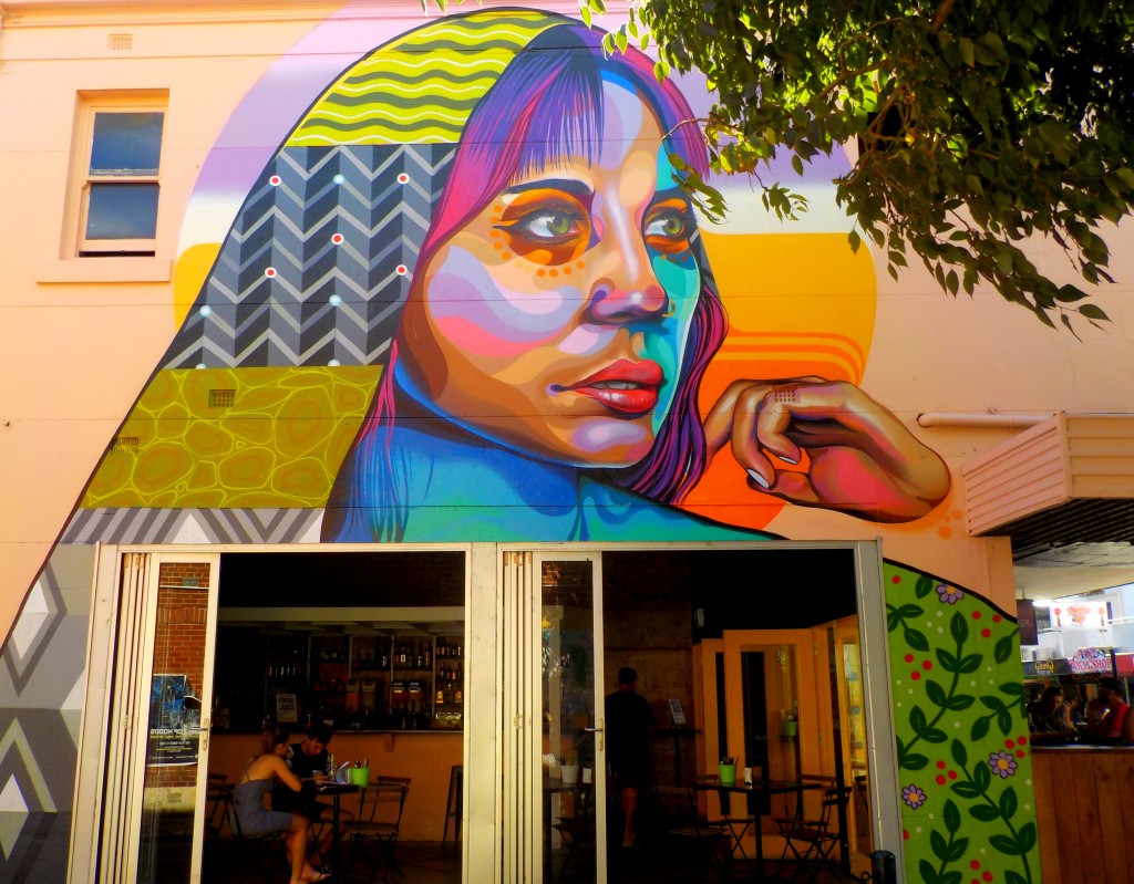 Streetart und Cafe Adelaide