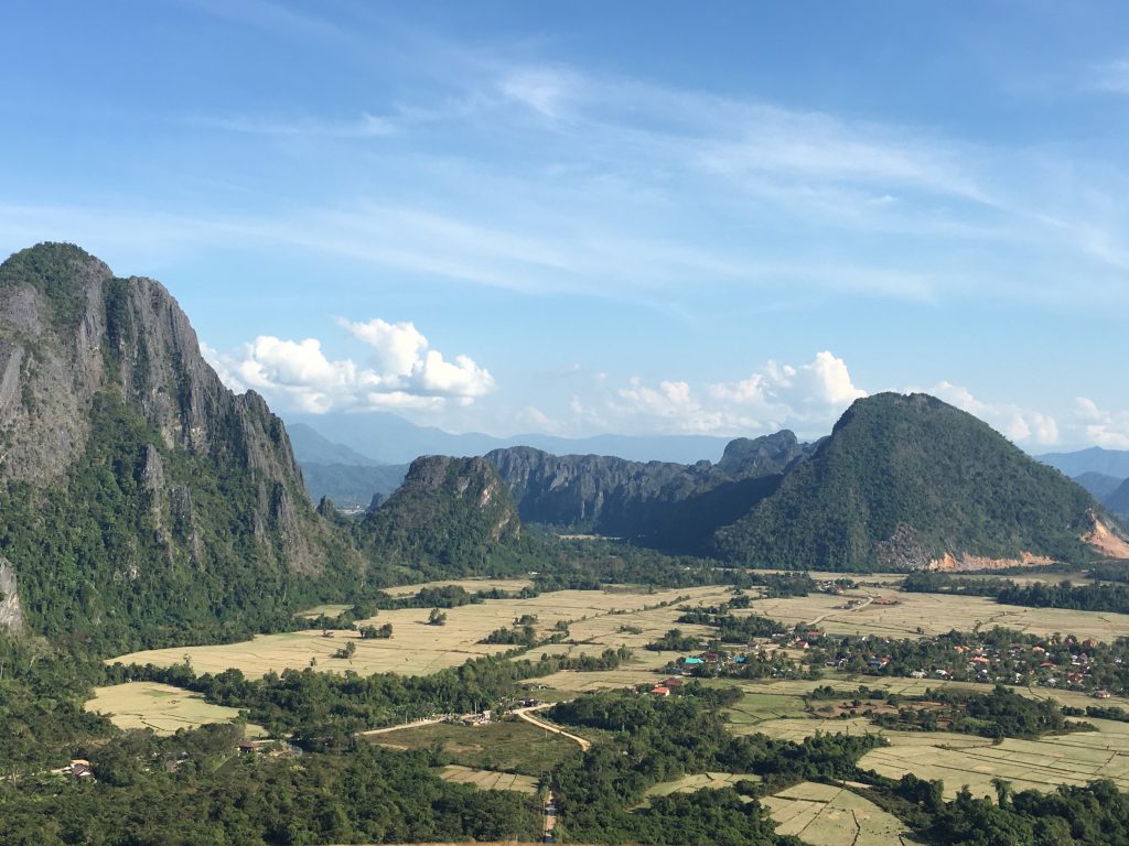 Flipside Aussichtspunkt in Vang Vieng Laos